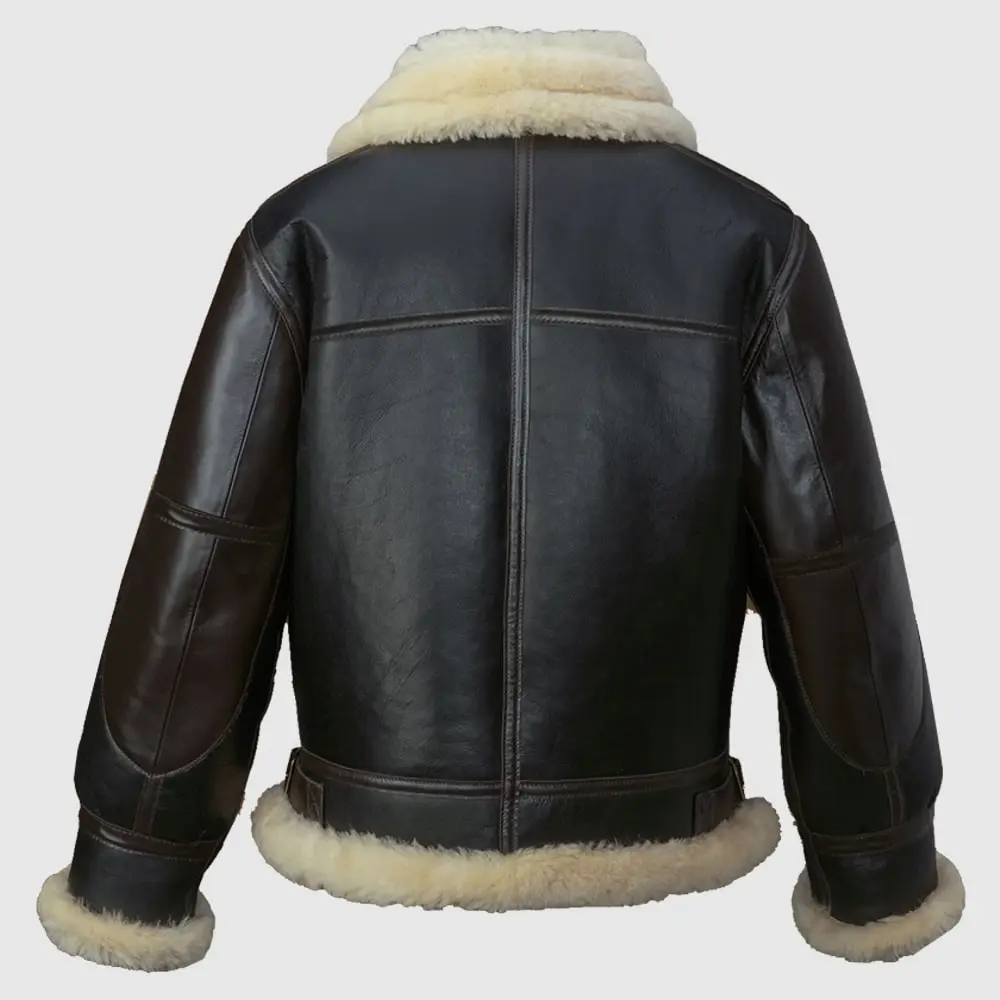 Black B3 Lambskin Bomber Leather Jacket Urban Leather Jackets