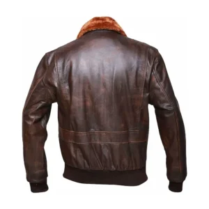 Men’s Distressed Brown Vintage Sheepskin Leather Jacket