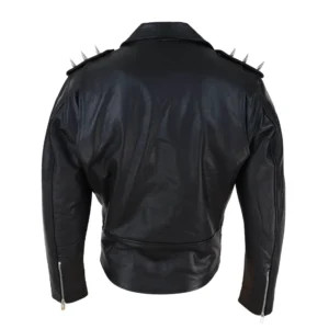 Men’s Spike Hide Original Cross Zip Leather Jacket