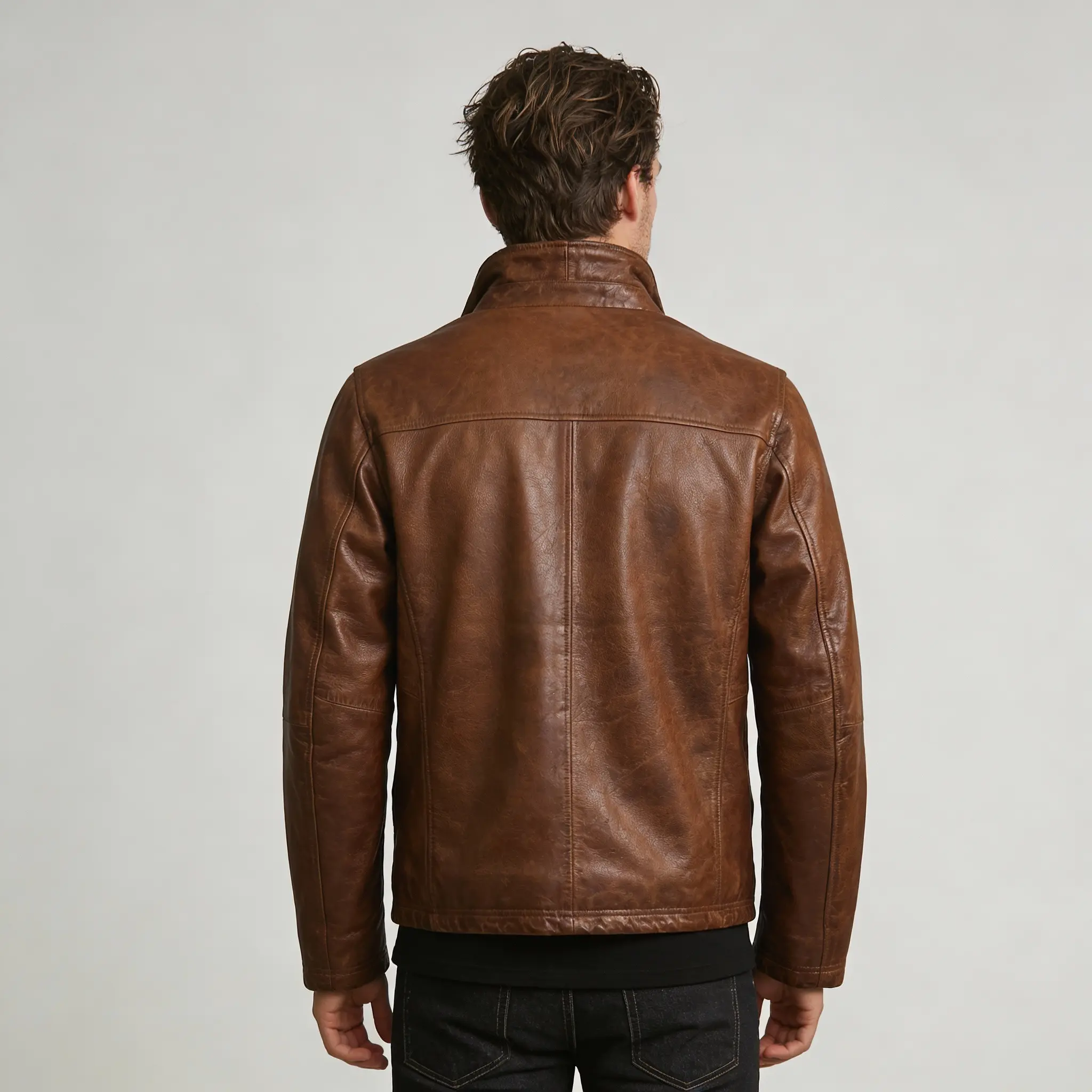 Mens-Brown-Vintage-Leather-Jacket-back