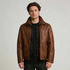 Men’s Brown Vintage Leather Jacket
