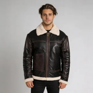 Black B3 Lambskin Bomber Leather Jacket