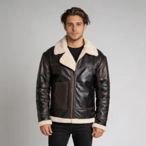Black B3 Lambskin Bomber Leather Jacket