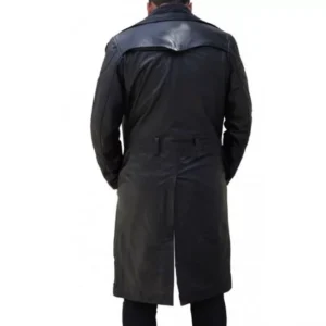 Men’s Black Blade Leather Duster