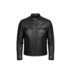 Men’s Black Motorcycle Leather Jacket