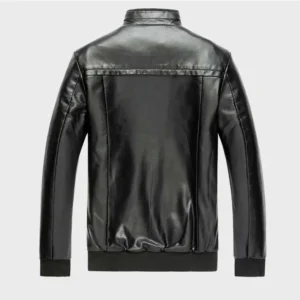 Men’s Black Winter Leather Blazer Jacket