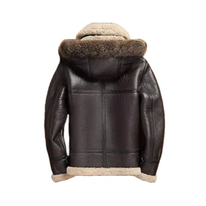Men’s Brown Fur Shearling Sheepskin Leather Jacket