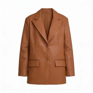 Women’s Leather Blazer Jacket