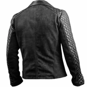 Men’s Stylish Cafe Racer Black Leather Jacket