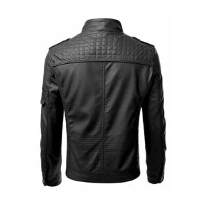 Men’s Biker Sheepskin Leather Jacket