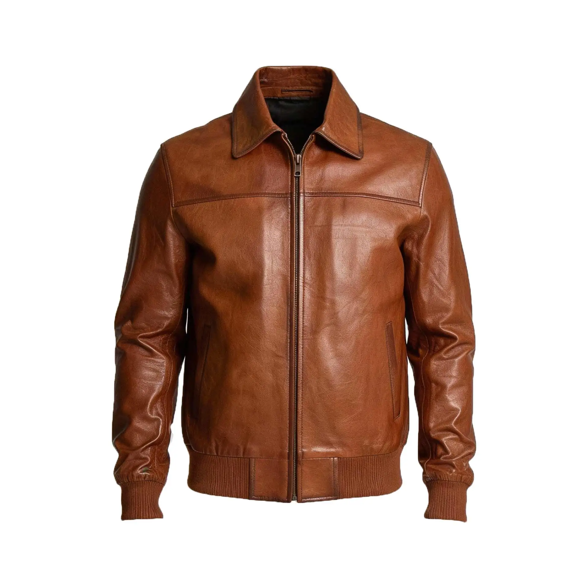men-brown-vintage-motorcycle-bomber-leather-jacket (1)