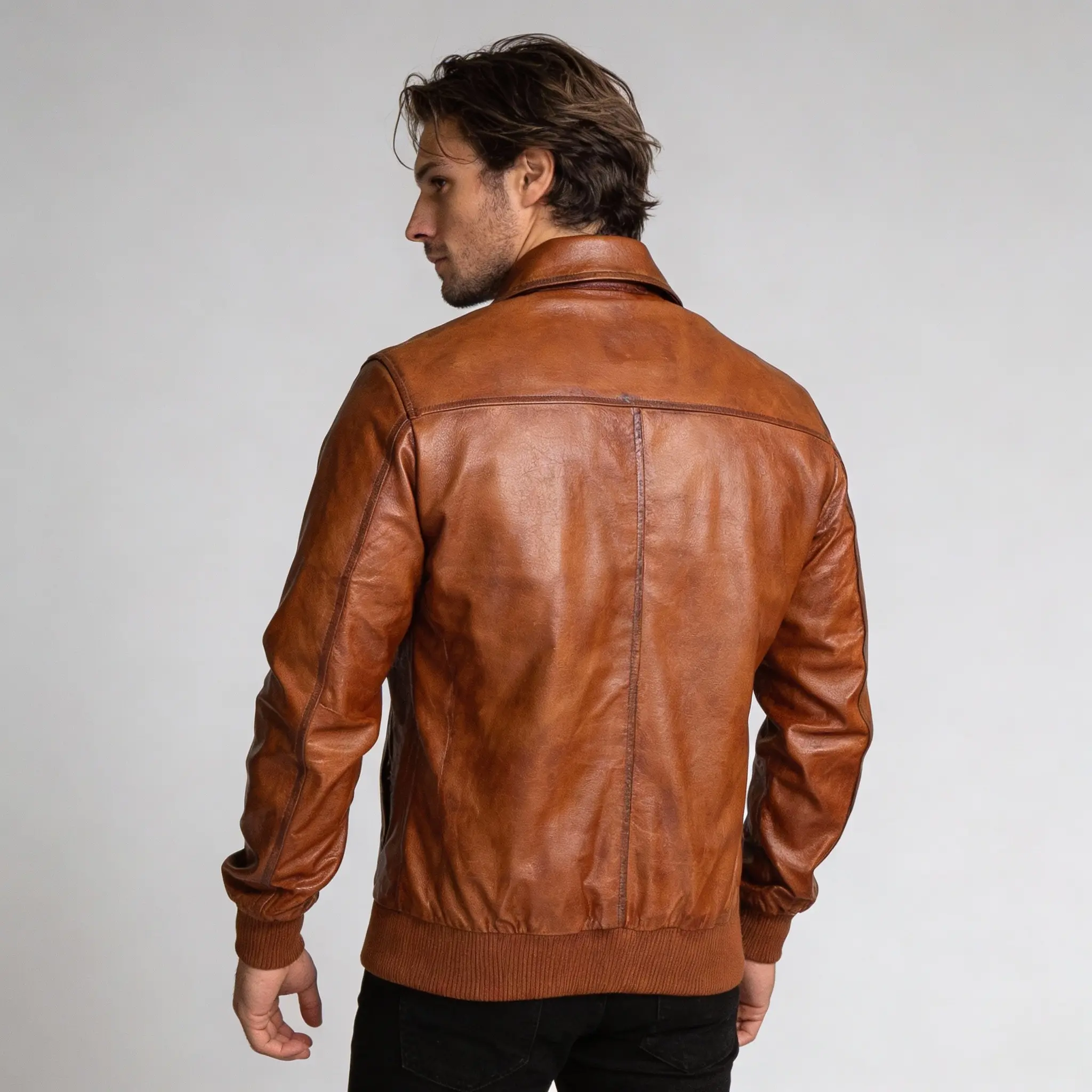 men-brown-vintage-motorcycle-bomber-leather-jacket-back