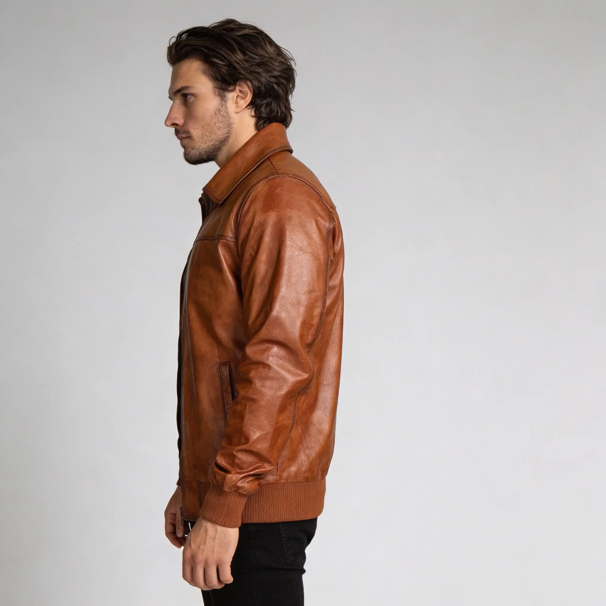 men-brown-vintage-motorcycle-bomber-leather-jacket-side