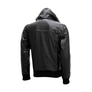 Men’s Hooded Lambskin Leather Jacket