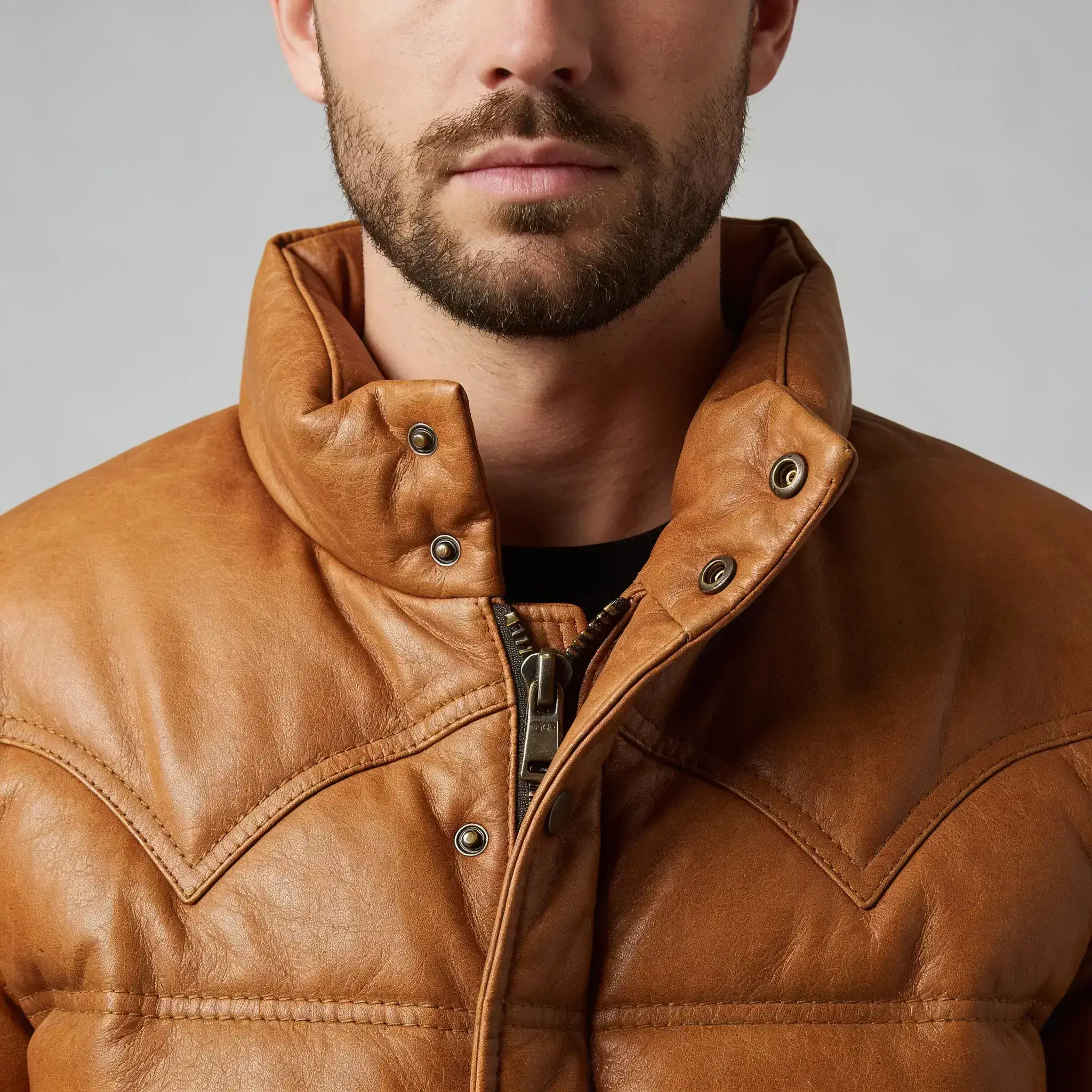 men-leather-puffer-bomber-jacket-closeup