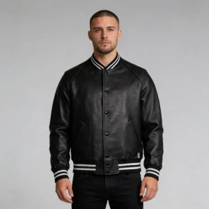 Men’s Leather Varsity Jacket