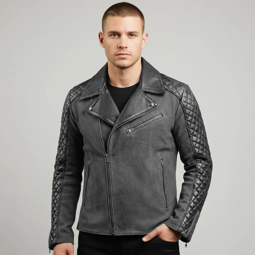 men-stylish-cafe-racer-black-leather-jacket-closed-front