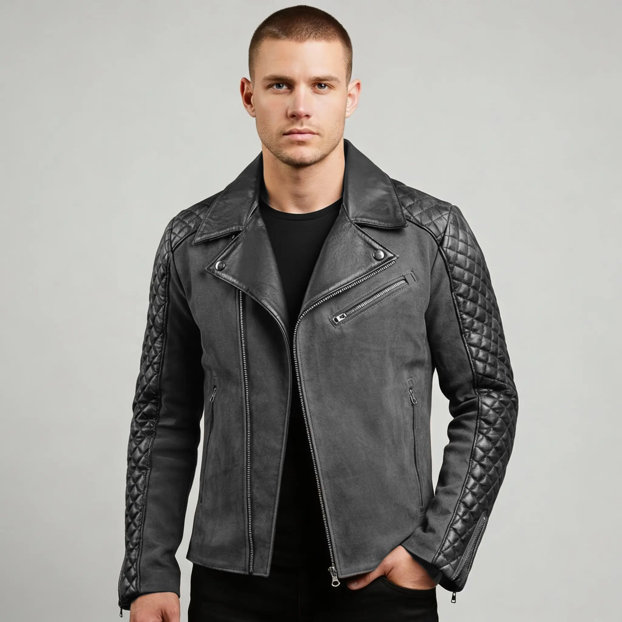 men-stylish-cafe-racer-black-leather-jacket-open-front