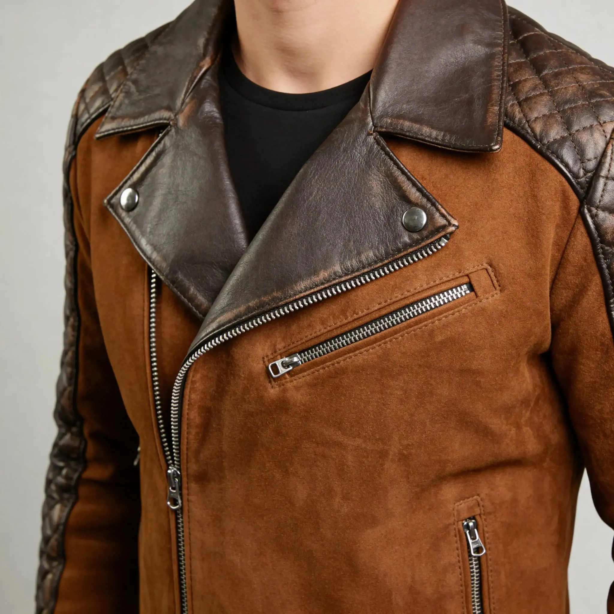 men-stylish-cafe-racer-brown-leather-jacket-closeup