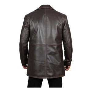 Western Distressed Sheepskin Sheriff Coat